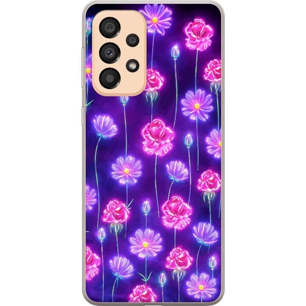 Kompatibel Mobilcover til Samsung Galaxy A33 5G Blomstring Dagdrøm Elektriske kronblade