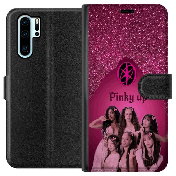 Kompatibel Tegnebogsetui til Huawei P30 Pro KATSEYE Pinky Up pink