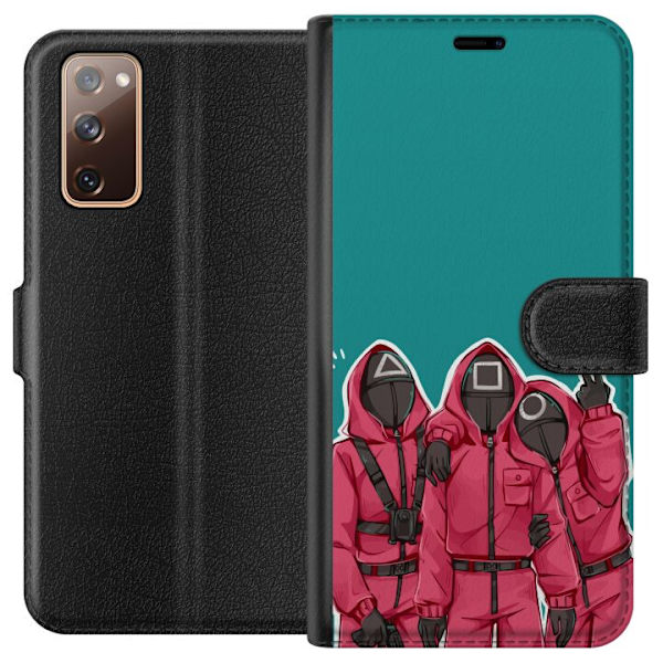Samsung Galaxy S20 FE Tegnebogsetui Squid Game Karakterer Grafisk Design Seriefigurer Populær TV Motiv Asiatisk Stil Spændende Trend
