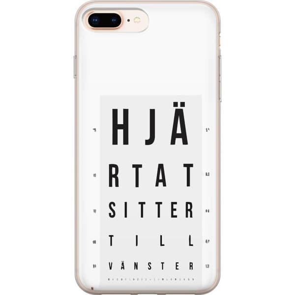Kompatibelt Mobilskal till Apple iPhone 7 Plus Hjärntest höger vänster vit