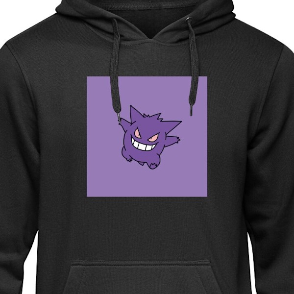 Hettegenser for Voksen | Komfortabel Hettegenser Gengar Pokém svart XXL