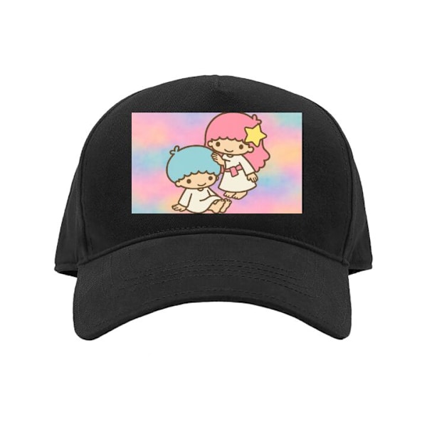 Kasket til Voksen | Klassisk Justerbar Kasket Kawaii Sanrio Kiki Lola Little Twin Stars sort Voksen