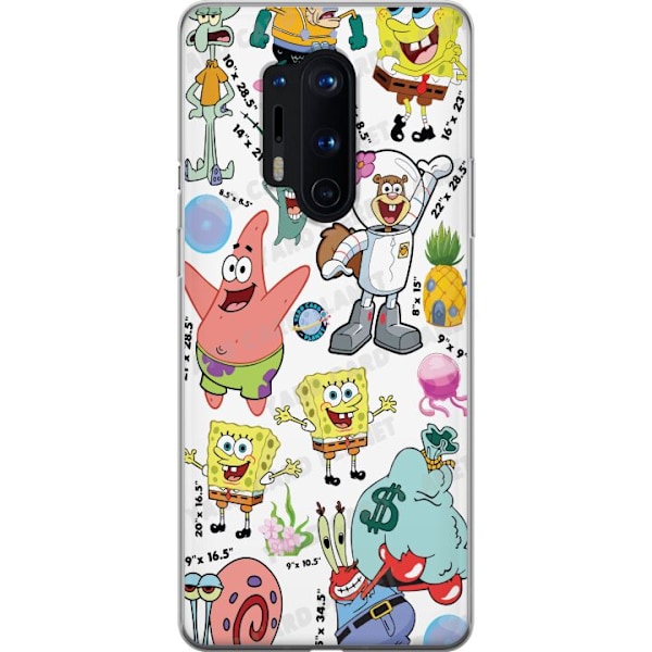 OnePlus 8 Pro Gjennomsiktig deksel SpongeBob SquarePants