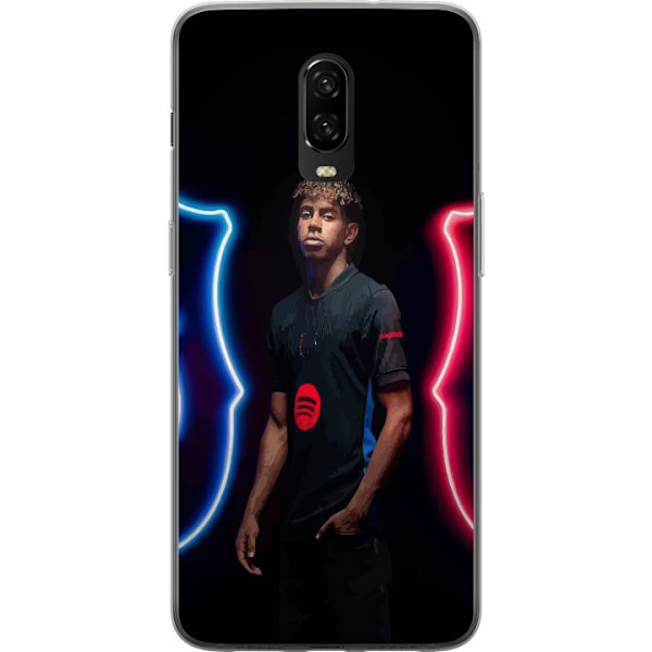 OnePlus 6T Gennemsigtig cover Yamal Fodbold FC Barcelona Ung Talent Spiller Fodboldstjerne Spanien La Liga Populært Motiv