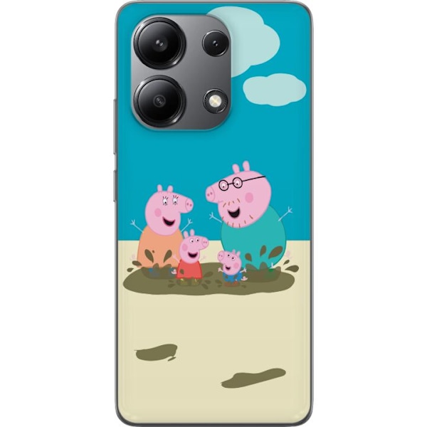 Xiaomi Redmi Note 13 4G Gjennomsiktig deksel Greta Gris Famili