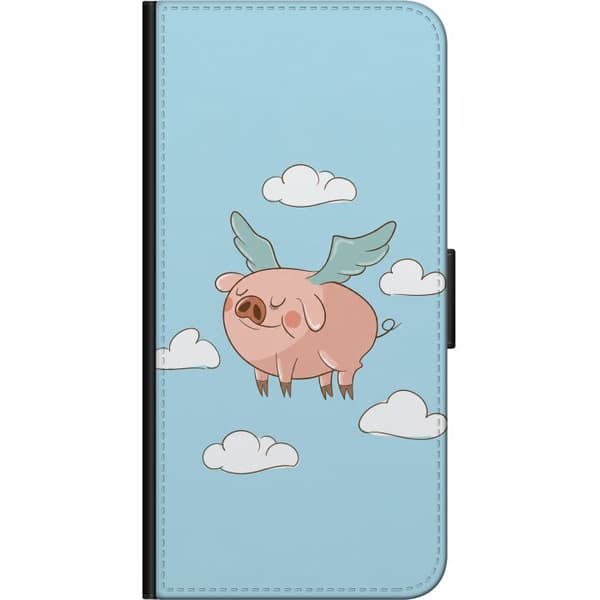 Kompatibelt Plånboksfodral till Samsung Galaxy Note10+ Blå grisgrafik blå