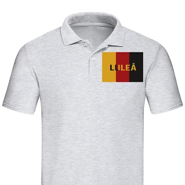 Piké för Vuxen | Elegant Pikétröja Luleå – Hockey Grå X-Large