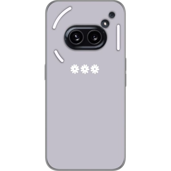 Nothing Phone (2a) Plus Genomskinligt Skal Lila Blomminimalism