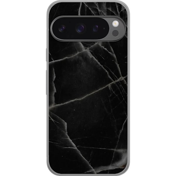 Google Pixel 9 Pro XL Gennemsigtig cover Sort marmor