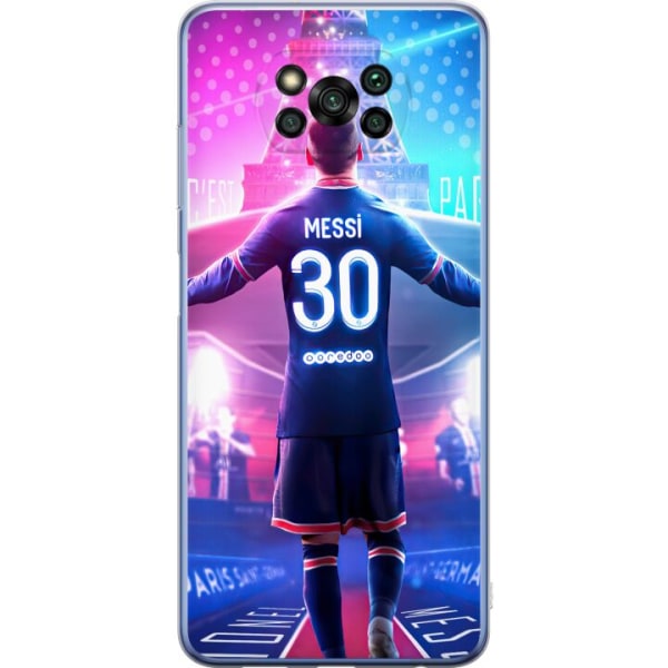 Xiaomi Poco X3 Pro Gennemsigtig cover Messi