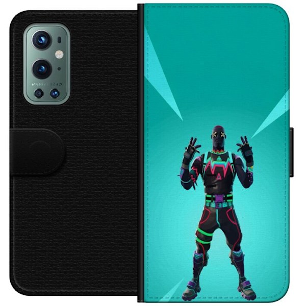 OnePlus 9 Pro Tegnebogsetui sort ridder fortnite