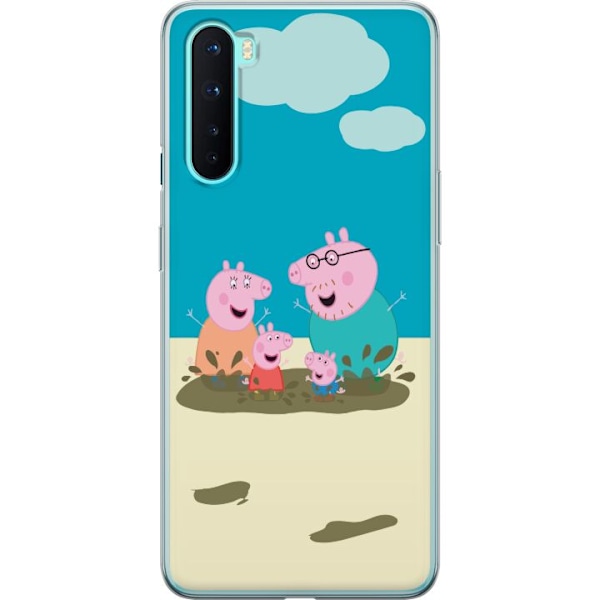 OnePlus Nord Läpinäkyvä kuori Greta Possu Perhe Jori Mutapuro Lasten Kuva Sarja Suosittu Lasten Hahmo Ilo