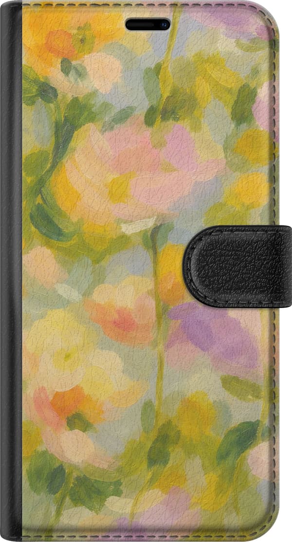 Kompatibel Tegnebogsetui til Apple iPhone 11 Bløde sommerblomster i drømmende pastelharmoni