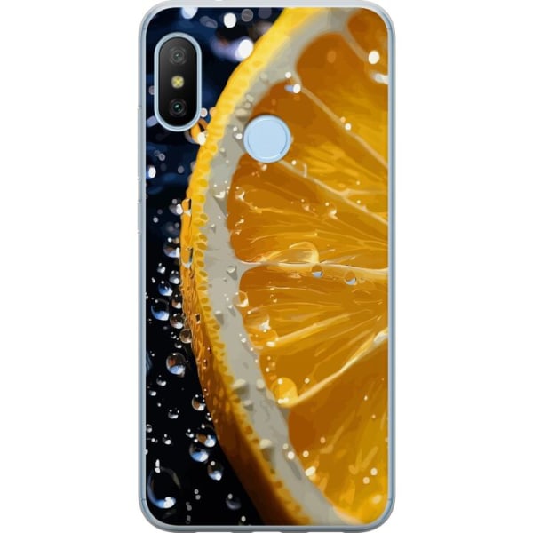 Xiaomi Mi A2 Lite Genomskinligt Skal Apelsin