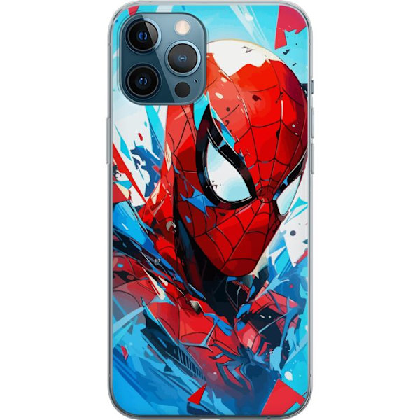 Apple iPhone 12 Pro Max Läpinäkyvä kuori Spiderman