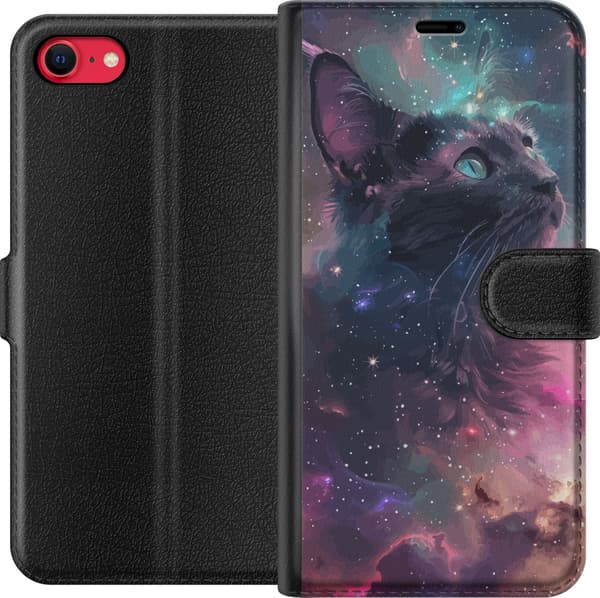 Kompatibelt Lommeboketui til Apple iPhone 8 Katten i Galaksen