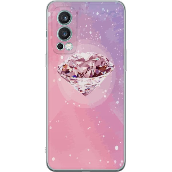 OnePlus Nord 2 5G Läpinäkyvä kuori Glitter Timantti