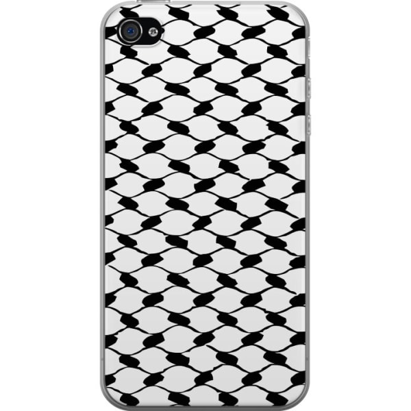 Apple iPhone 4s Gennemsigtig cover Keffiyeh mønster