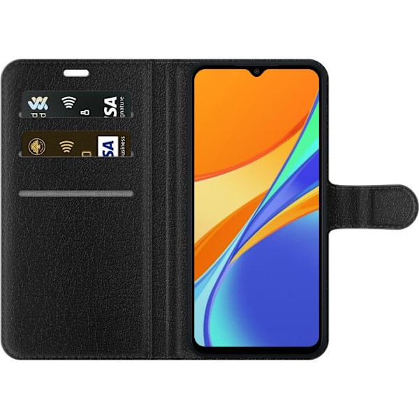 Xiaomi Redmi 9C Lommeboketui Pressede blomster