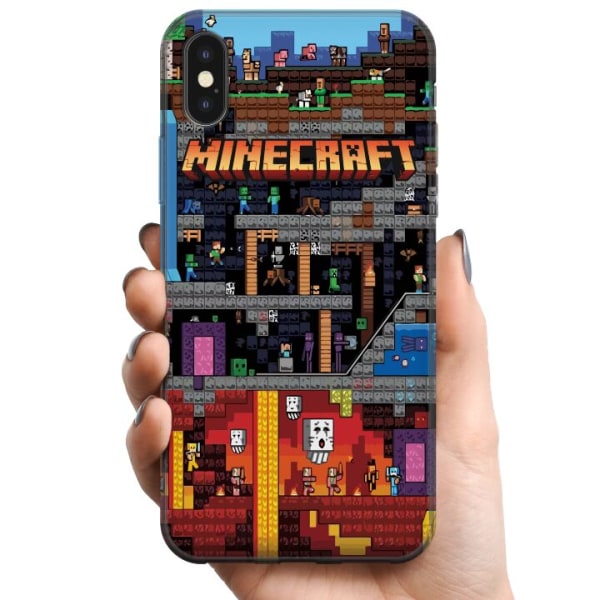 Apple iPhone XS TPU Mobilcover Minecraft