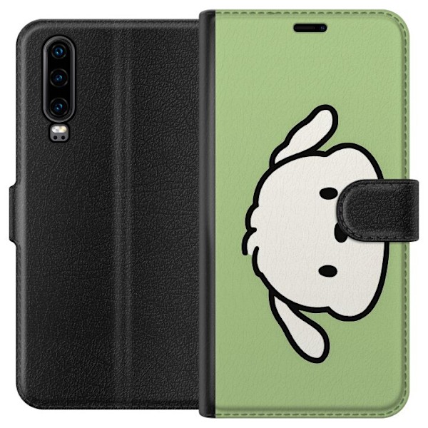 Huawei P30 Tegnebogsetui Snoopy Flip