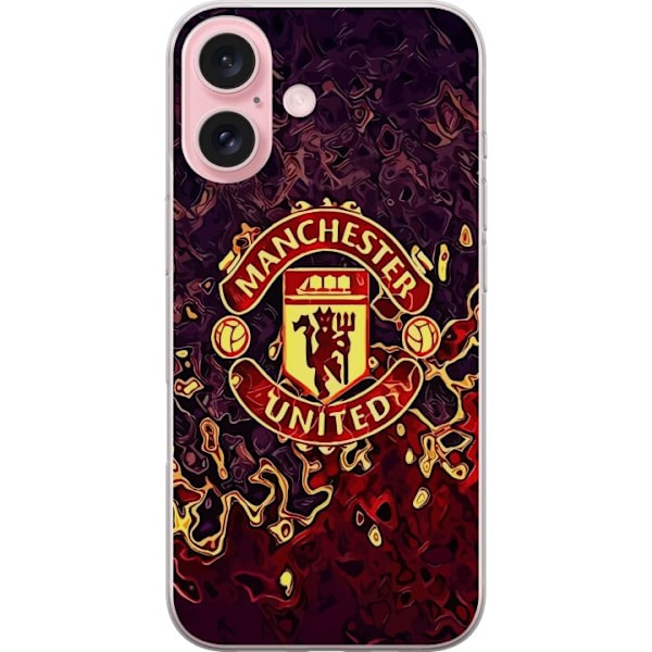 Apple iPhone 16 Läpinäkyvä kuori Manchester United