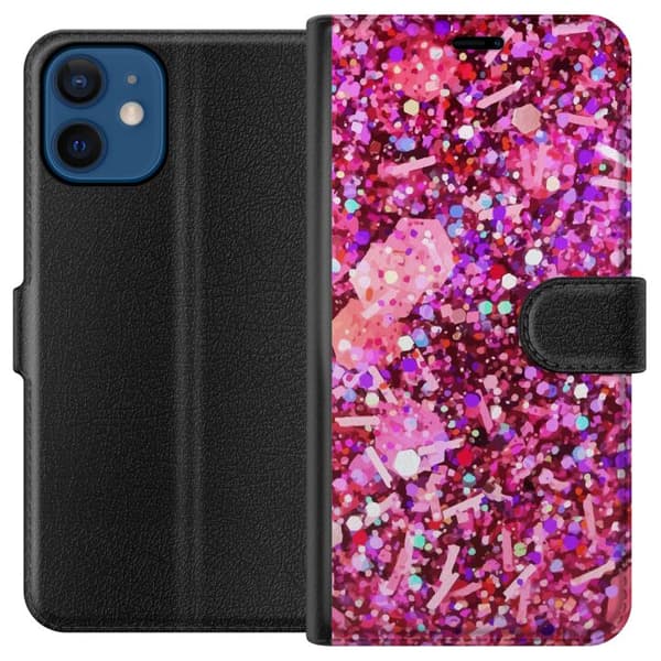 Yhteensopiva Lompakkokotelo Apple iPhone 12 mini Kimaltelee