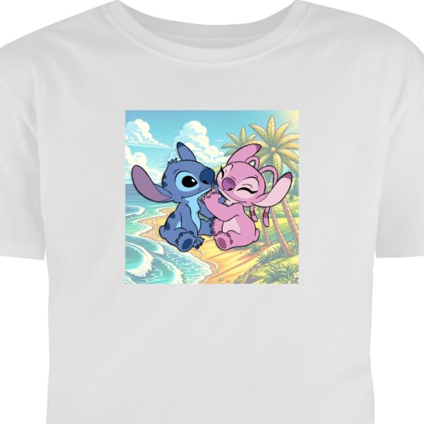 Børne T-shirt | Behagelig T-shirt til Børn stitch hvid 9-11 År