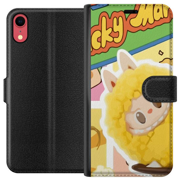 Apple iPhone XR Lompakkokotelo Labubu Wacky Mart Pop Mart -sarjan keräilyfiguuri Söpö Muotoilu Suosittu Teemalelu Sarja Luova Taidelelu