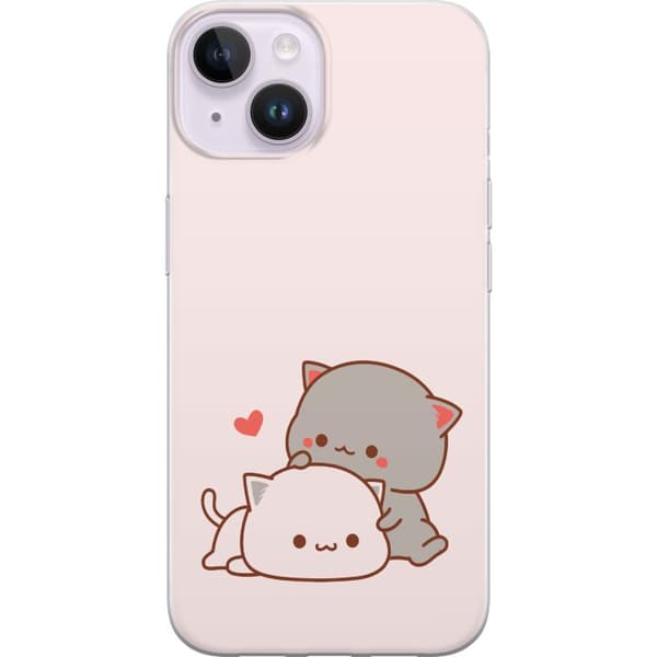 Kompatibelt Mobildeksel til Apple iPhone 14 Kawaii Katt