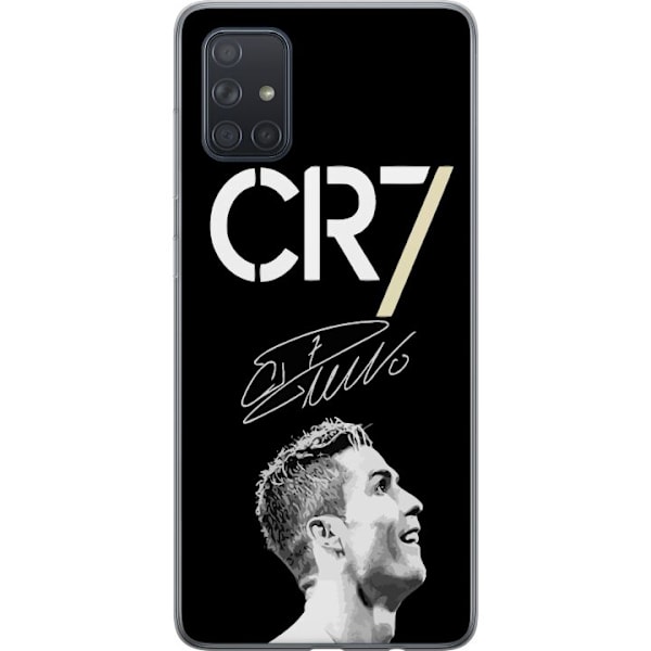 Samsung Galaxy A71 Gennemsigtig cover CR7 Ronaldo