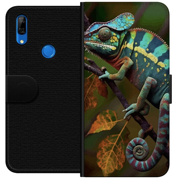 Huawei P Smart Z Plånboksfodral Ödla Grafisk Streetwear Design Djurmönster Modern Urban Stil Populärt Motiv Kreativ Art Trend