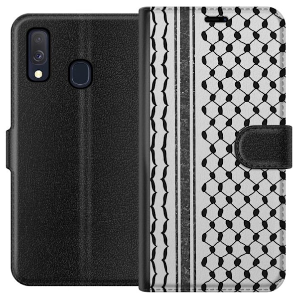 Samsung Galaxy A40 Plånboksfodral Palestinskt mönster – in