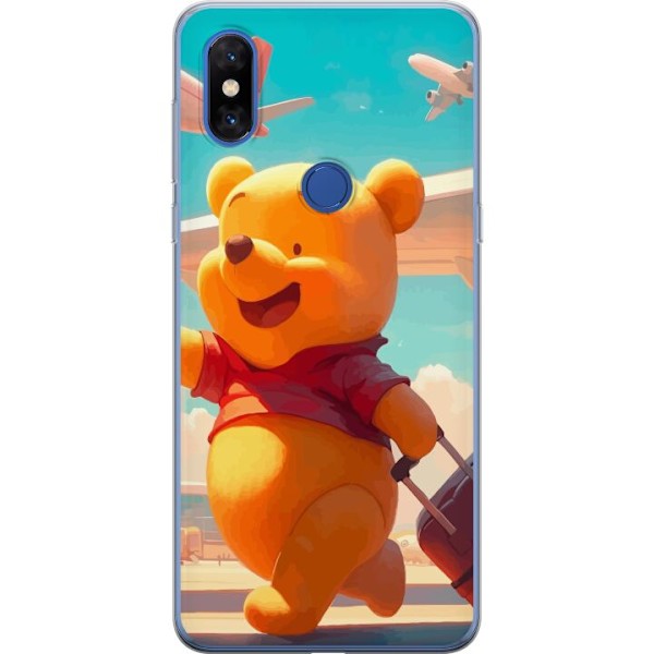 Xiaomi Mi Mix 3 Läpinäkyvä kuori Nalle Puh Matkustaa