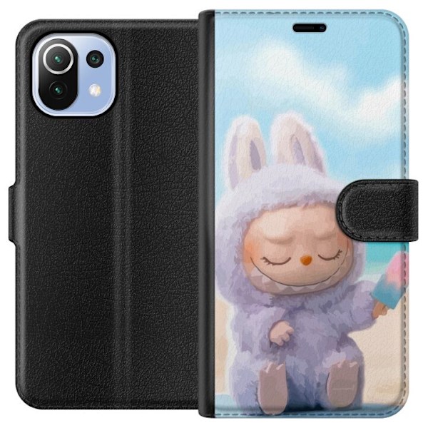 Xiaomi Mi 11 Lite Lompakkokotelo Labubu Vaaleanpunainen Tunnel