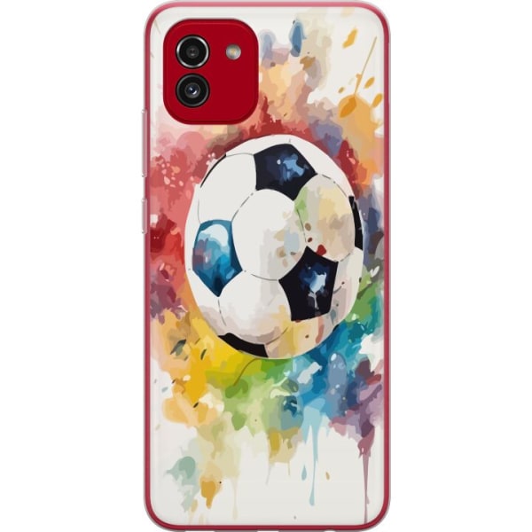 Samsung Galaxy A03 Gjennomsiktig deksel Fotball