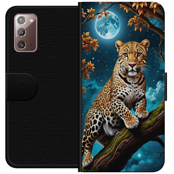 Samsung Galaxy Note20 Lompakkokotelo Leopard