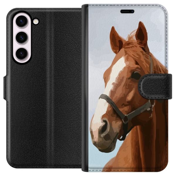 Kompatibelt Plånboksfodral till Samsung Galaxy S23+ Häst