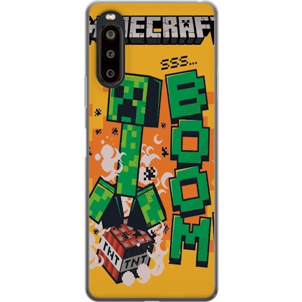 Sony Xperia 10 II Genomskinligt Skal Minecraft Boom
