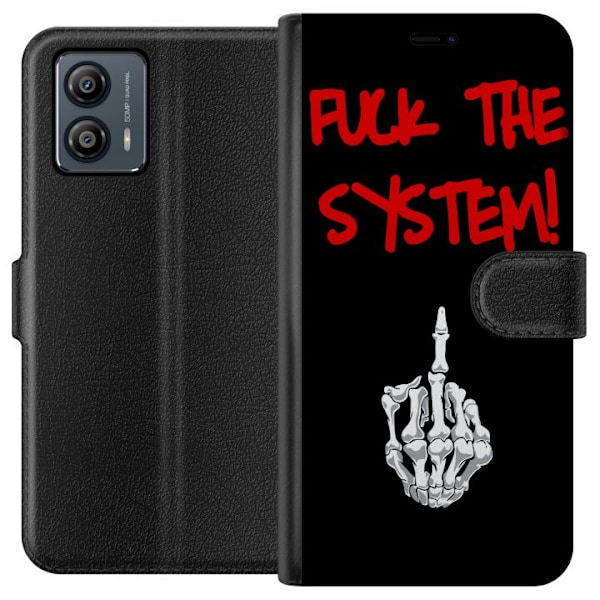 Motorola Moto G53 Lompakkokotelo Fuck System