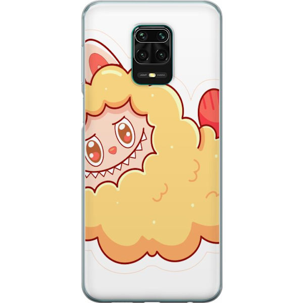 Xiaomi Redmi Note 9 Pro Genomskinligt Skal Labubu Tvättbjörn Pop Mart Figur Samlarobjekt Söt Design Populärt Motiv Art Toy Kreativ Figurserie