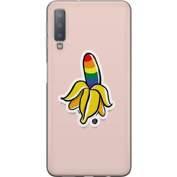 Samsung Galaxy A7 (2018) Genomskinligt Skal Glad Banan