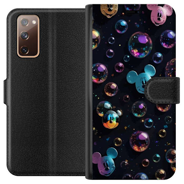 Samsung Galaxy S20 FE Lompakkokotelo  Mikki Hiiri Disney Kuplat Suunnittelu Hauska Motiivi Suosittu Disney-hahmo Piirrossarja Lasten Klassikko