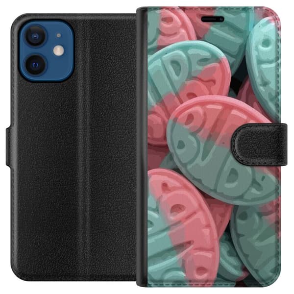 Kompatibelt Plånboksfodral till Apple iPhone 12 mini BUBS Giant Sour Skulls