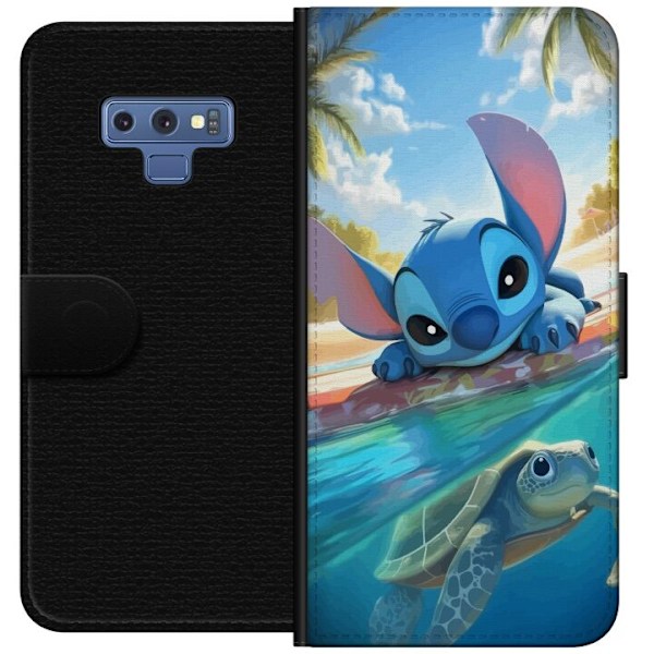 Samsung Galaxy Note9 Lommeboketui Stitch med skilpadde - søt