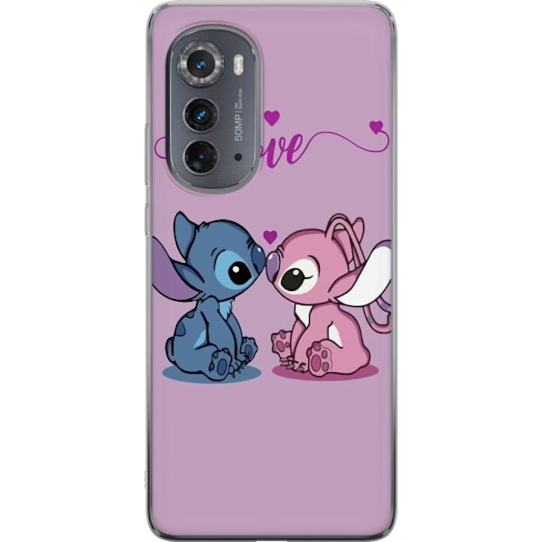 Motorola Edge (2022) Läpinäkyvä kuori Lilo & Stitch – Angel Edition