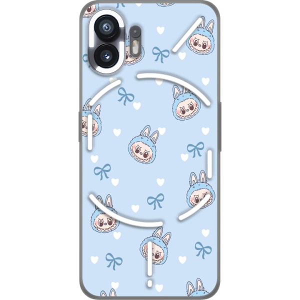 Nothing Phone (2) Läpinäkyvä kuori Labubu Tuli Henki