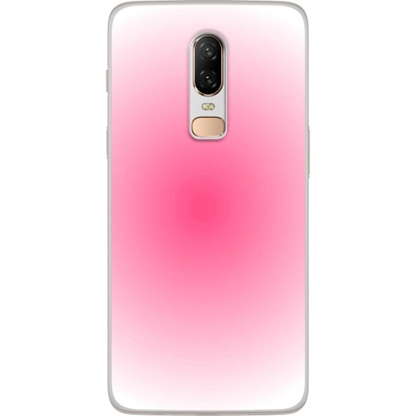 OnePlus 6 Läpinäkyvä kuori Pinkki Pilvi