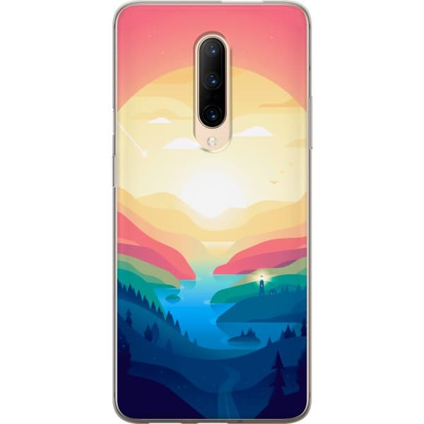 Kompatibelt Mobildeksel til OnePlus 7 Pro Godishorisont flerfarget
