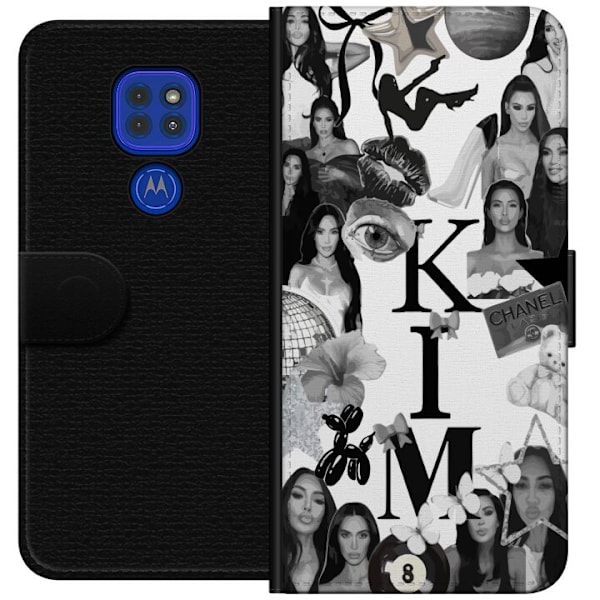 Motorola Moto G9 Play Tegnebogsetui Kim Kardashian – Aesthet